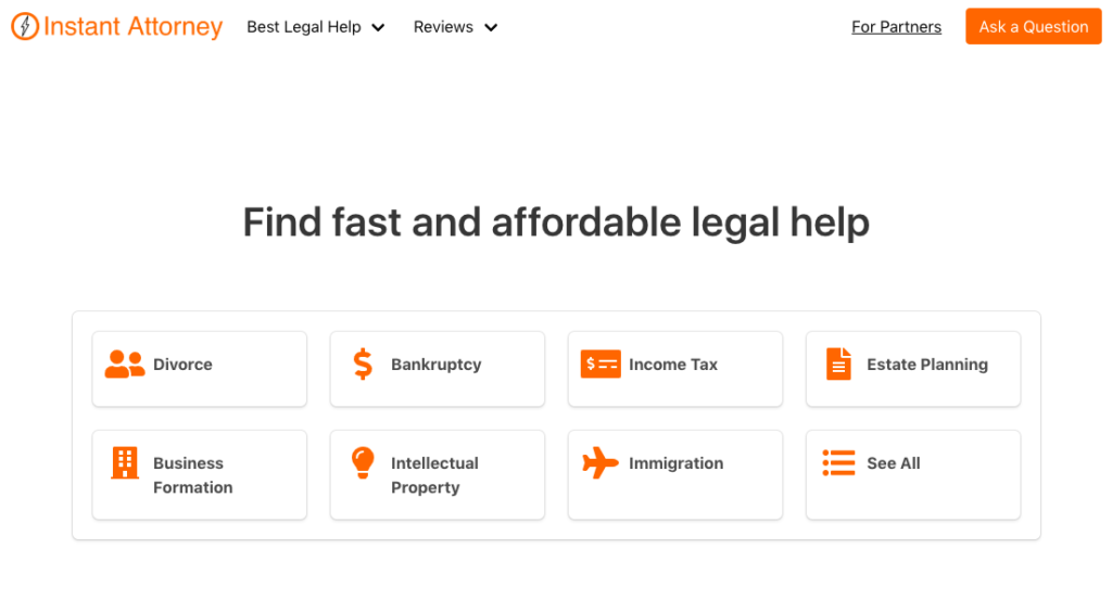 Instant Attorney - Find fast and affordable legal help