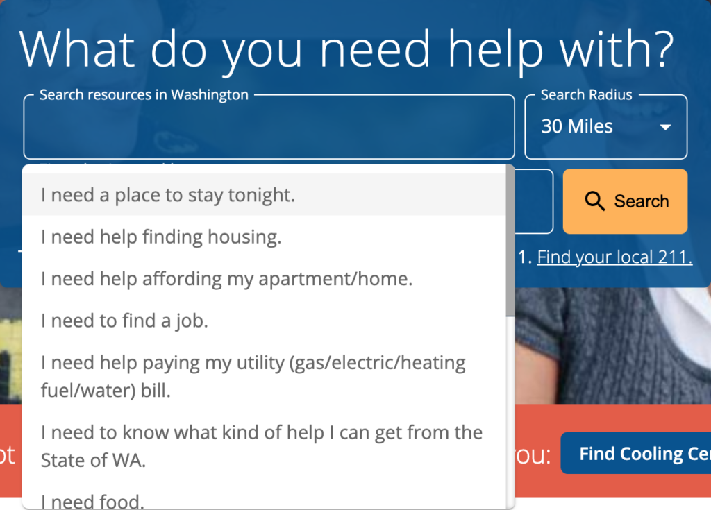 Resource Directory Search Engine To Go – with Connect 211 – Open Referral
